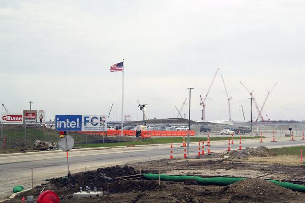 Entrance to the new Intel site in New Albany, OH