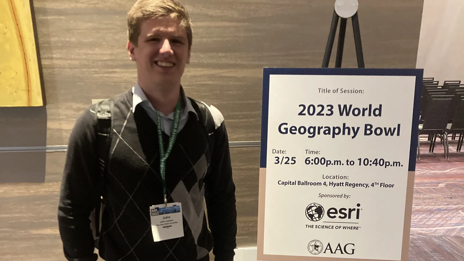 John Layman at 2023 AAG Geobowl