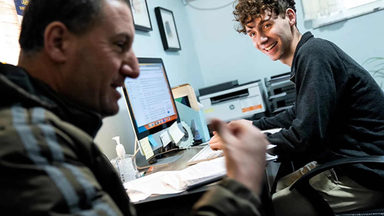 Cleland works with new Americans who mostly speak Arabic and French (photo: Logan Wallace).