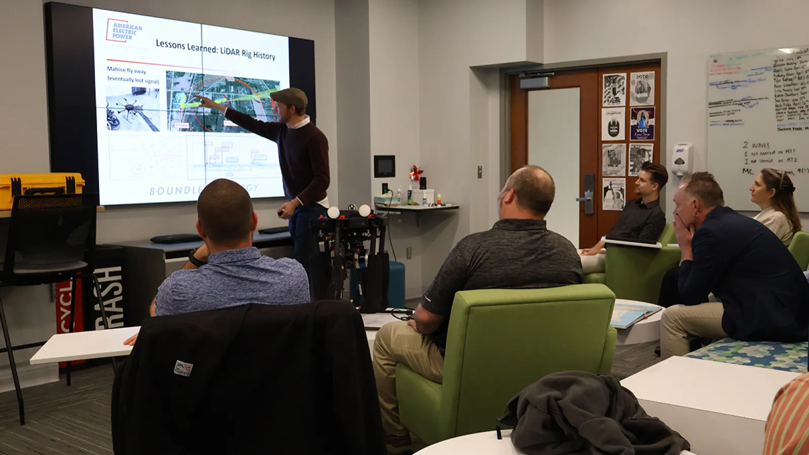 Adam Sauer presents on AEP drone use