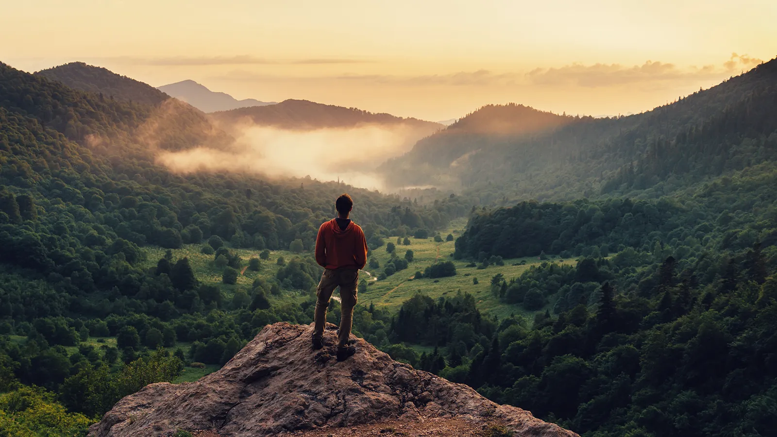 Stock photo - mountain valley