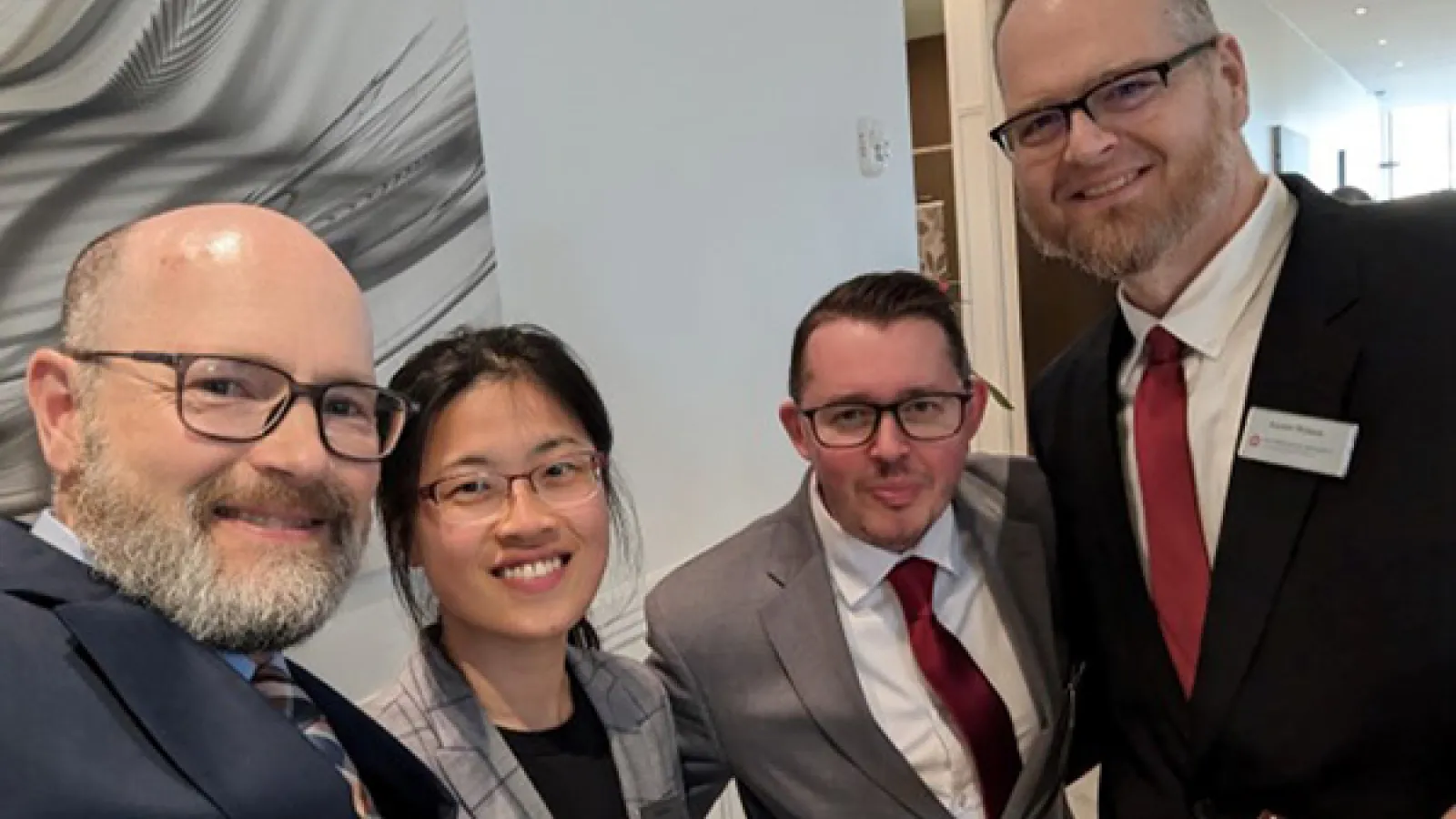 From left: Bryan Mark, Jerry Zou, Wes Haines, Aaron Wilson