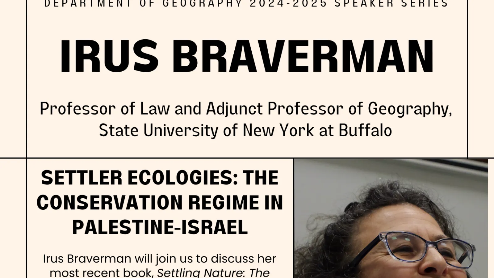 Geography Speaker Series Braverman talk
