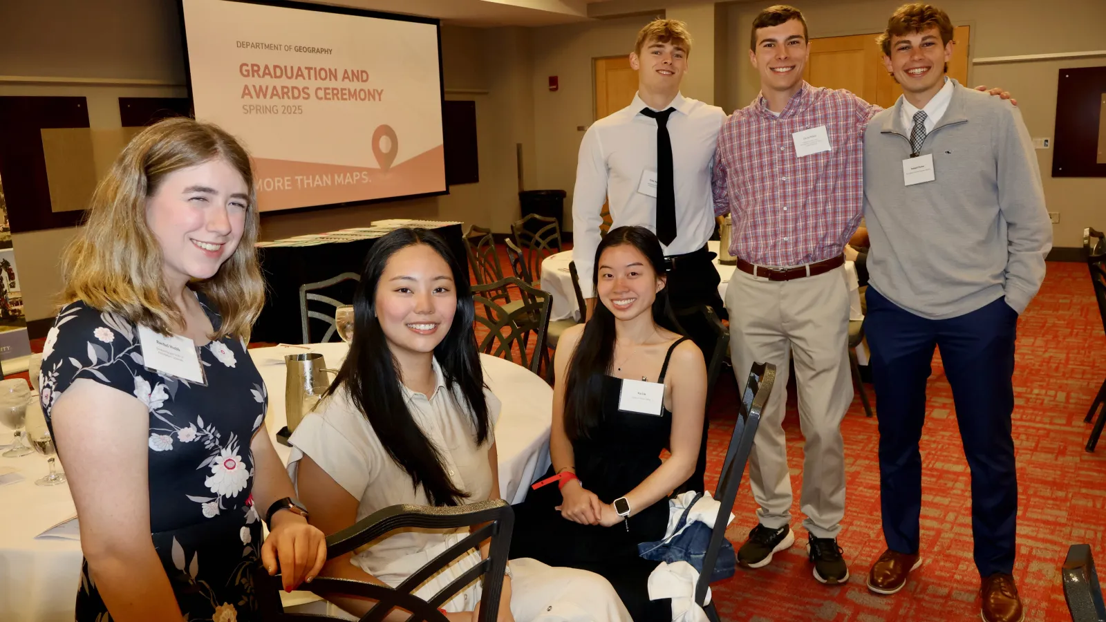 undergraduate students at a conference