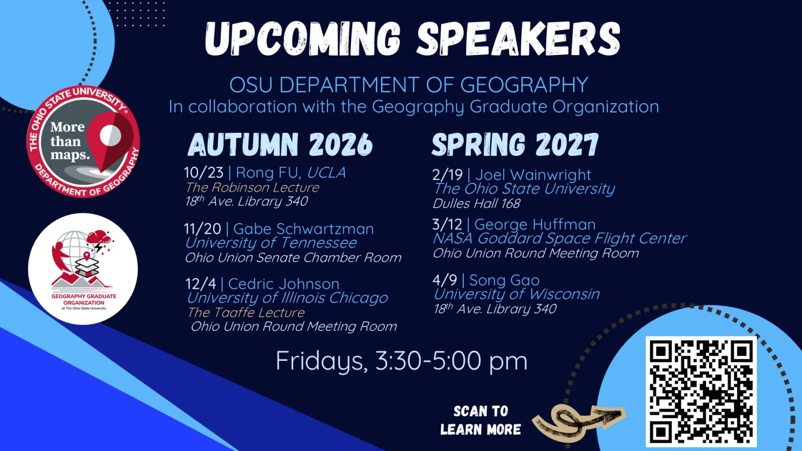 26-27 Speaker Series Schedule