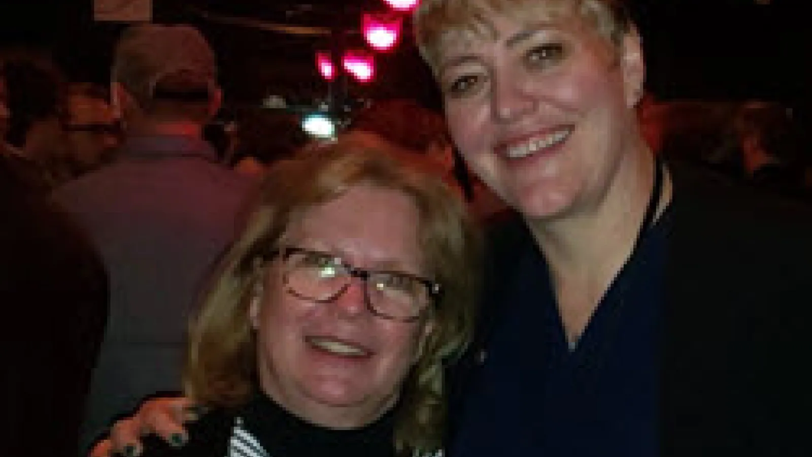 Diane and Darla at the party.
