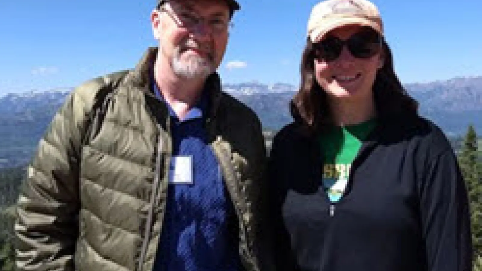Jim DeGrand and Christine Biermann at the North American DendroEcological Fieldweek  in Wyoming
