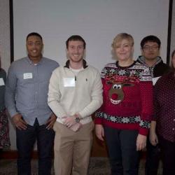 2019 outstanding students Dept. Chair Darla Munroe with our 2019 Oustanding students