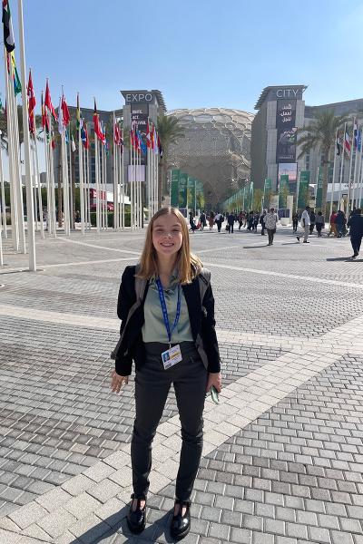 Catherine Adams attending COP28 in Dubai