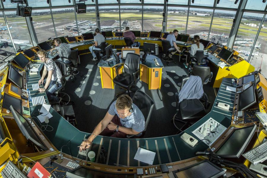 Stock photo - air traffic control tower