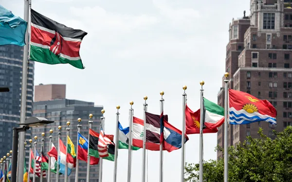 Stock photo - international flags