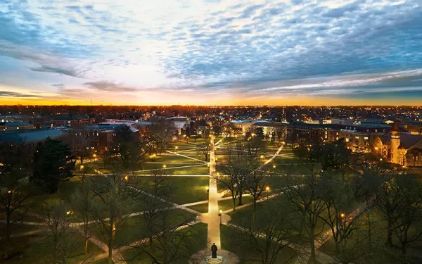 CURA photo - dawn over OSU oval