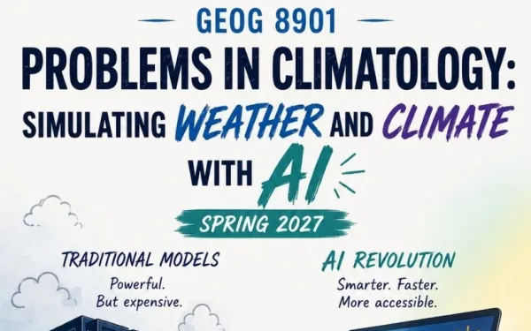 GEOG 8901 Spring 2027 flyer