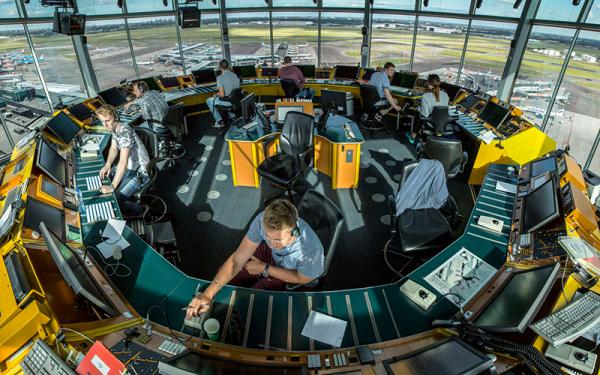 Stock photo - air traffic control tower