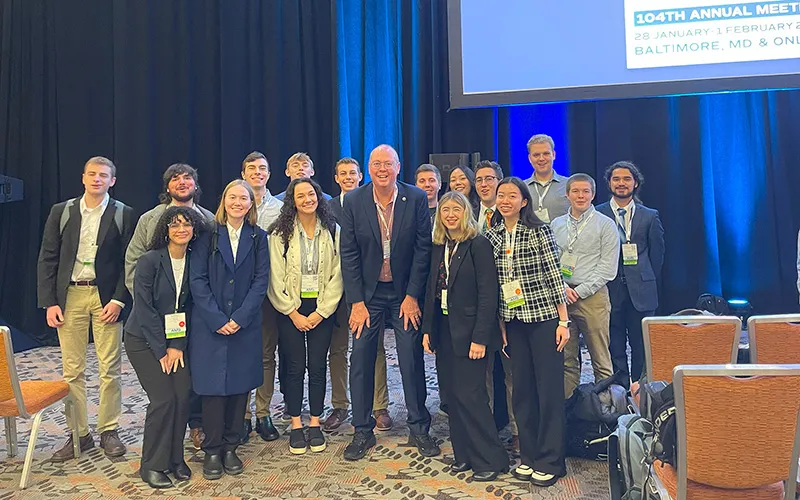 Ohio State contingent at AMS with Ken Graham, director of the National Weather Service