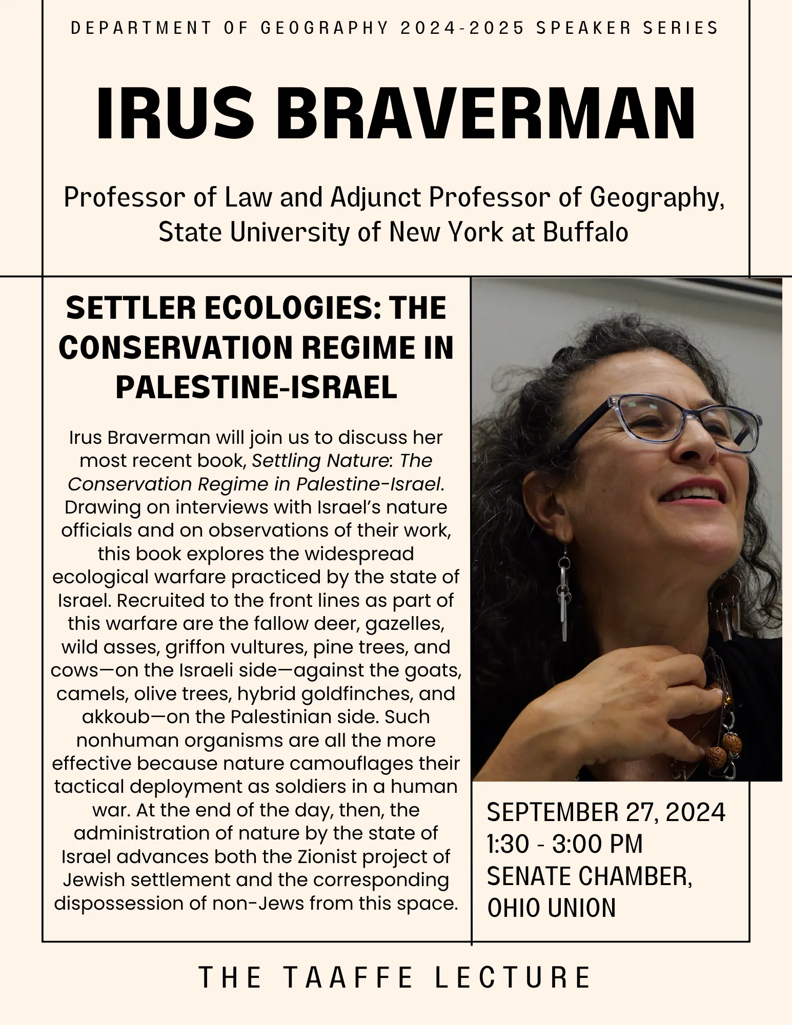 Geography Speaker Series Braverman talk
