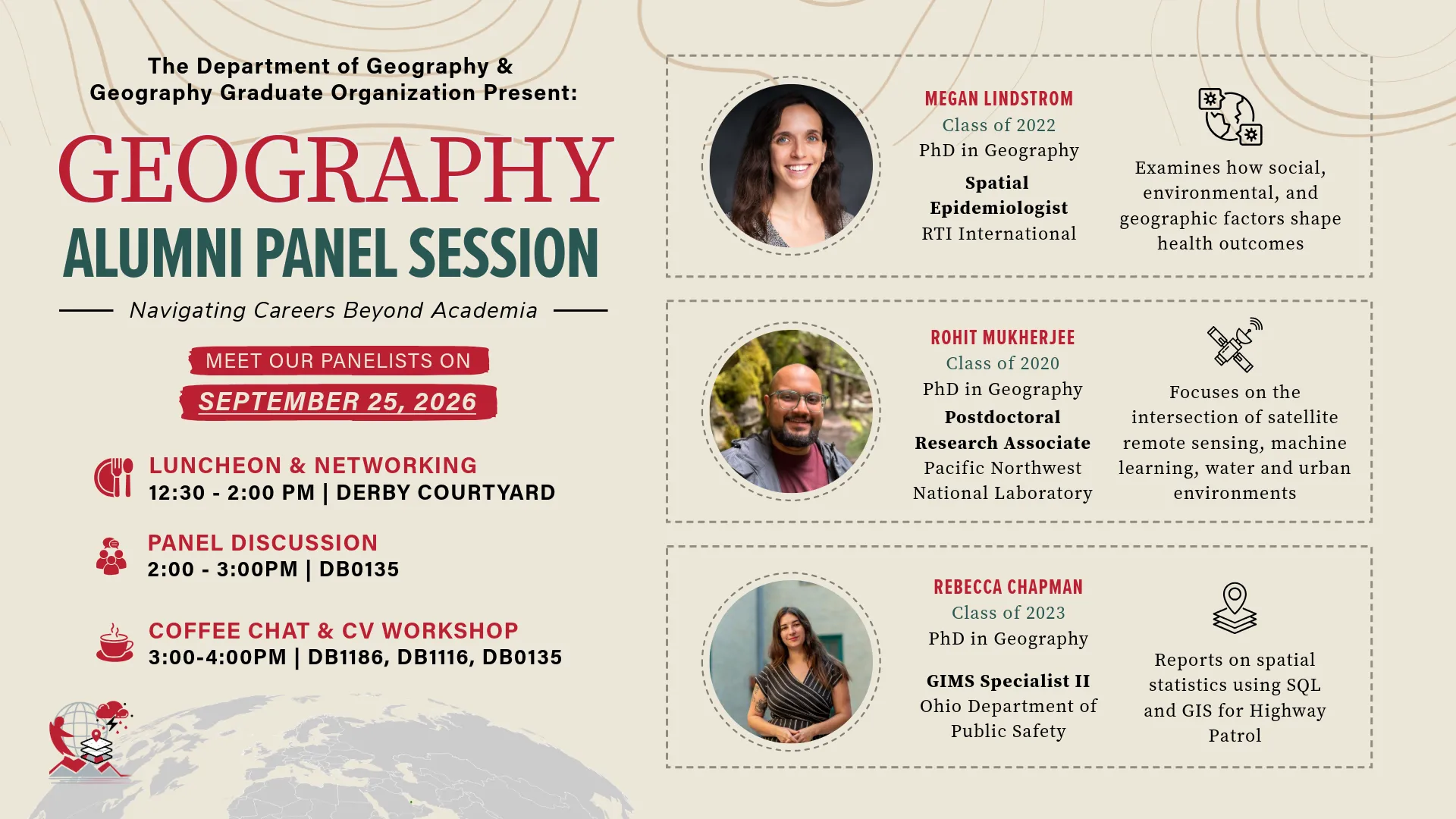 Geography Alumni panel discussion