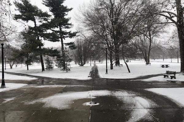 Snow on the Oval
