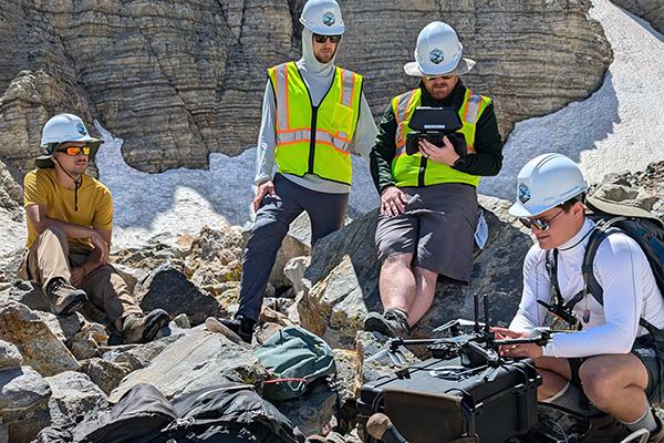 Students prepare drone during GBEX 2024