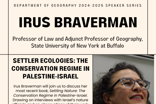Geography Speaker Series Braverman talk