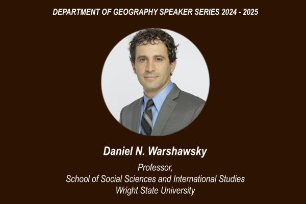 Speaker Series presents Daniel Warshawsky