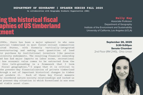Geography Speaker Series Kelly Kay 092625