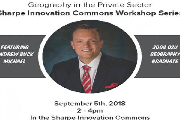 Sharpe Commons Event First Sharpe Talk to be given by Andrew Buck Michael