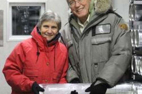 ellen and lonnie and their ice cores