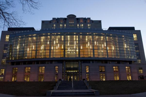 Exterior view of Thompson Library