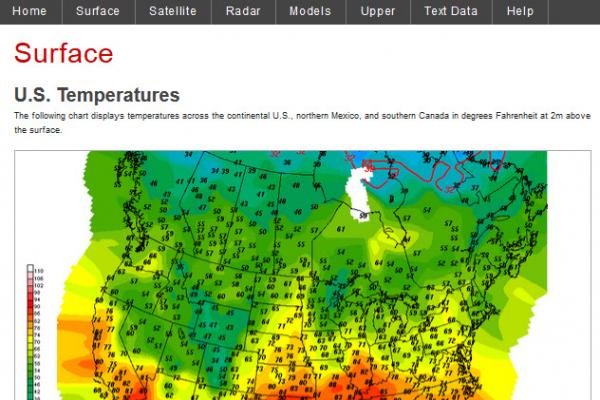 Our weather data web site