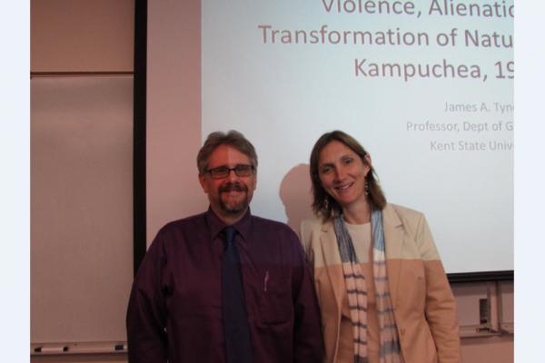 Geography Colloquium, James Tyner James Tyner gives first Colloquium of 14-15 season