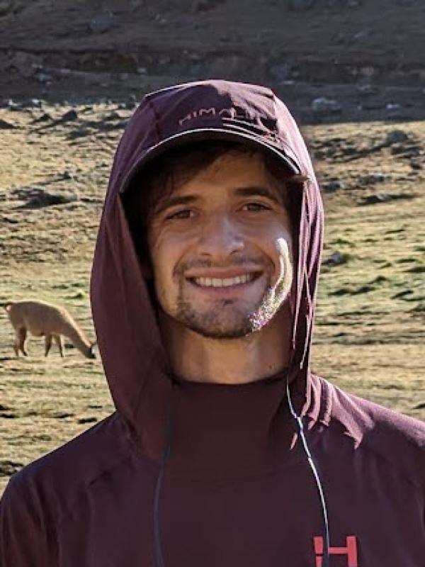 Picture of Tal Shutkin in the field