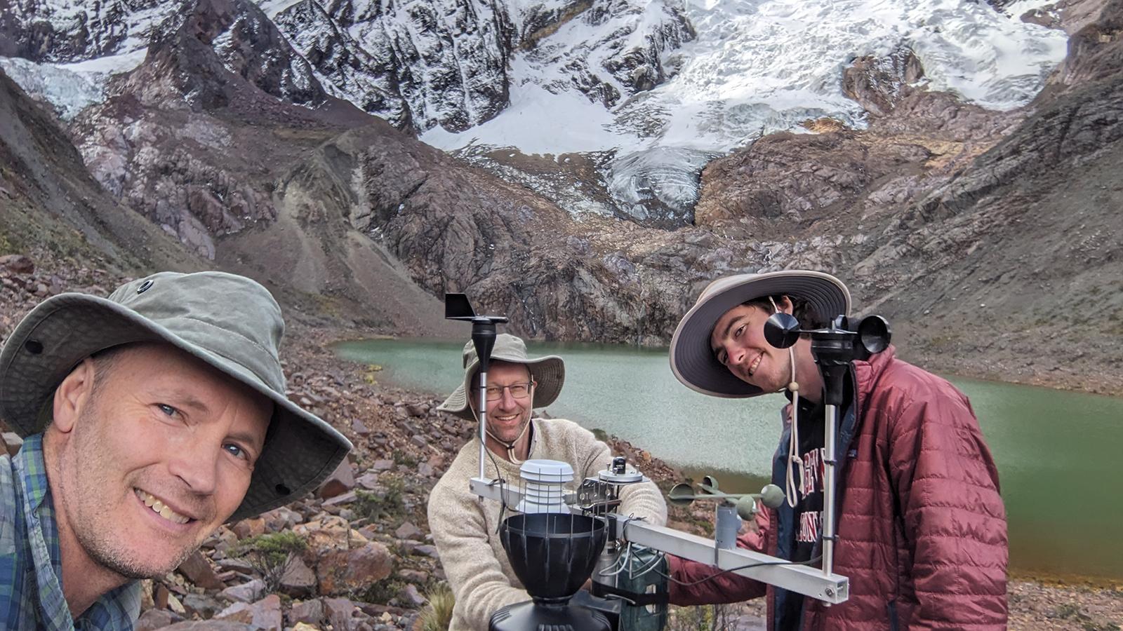 Bryan Mark and colleagues researching glacier change in Peru