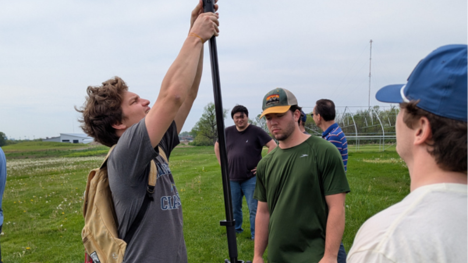 Students With Drone Equipment
