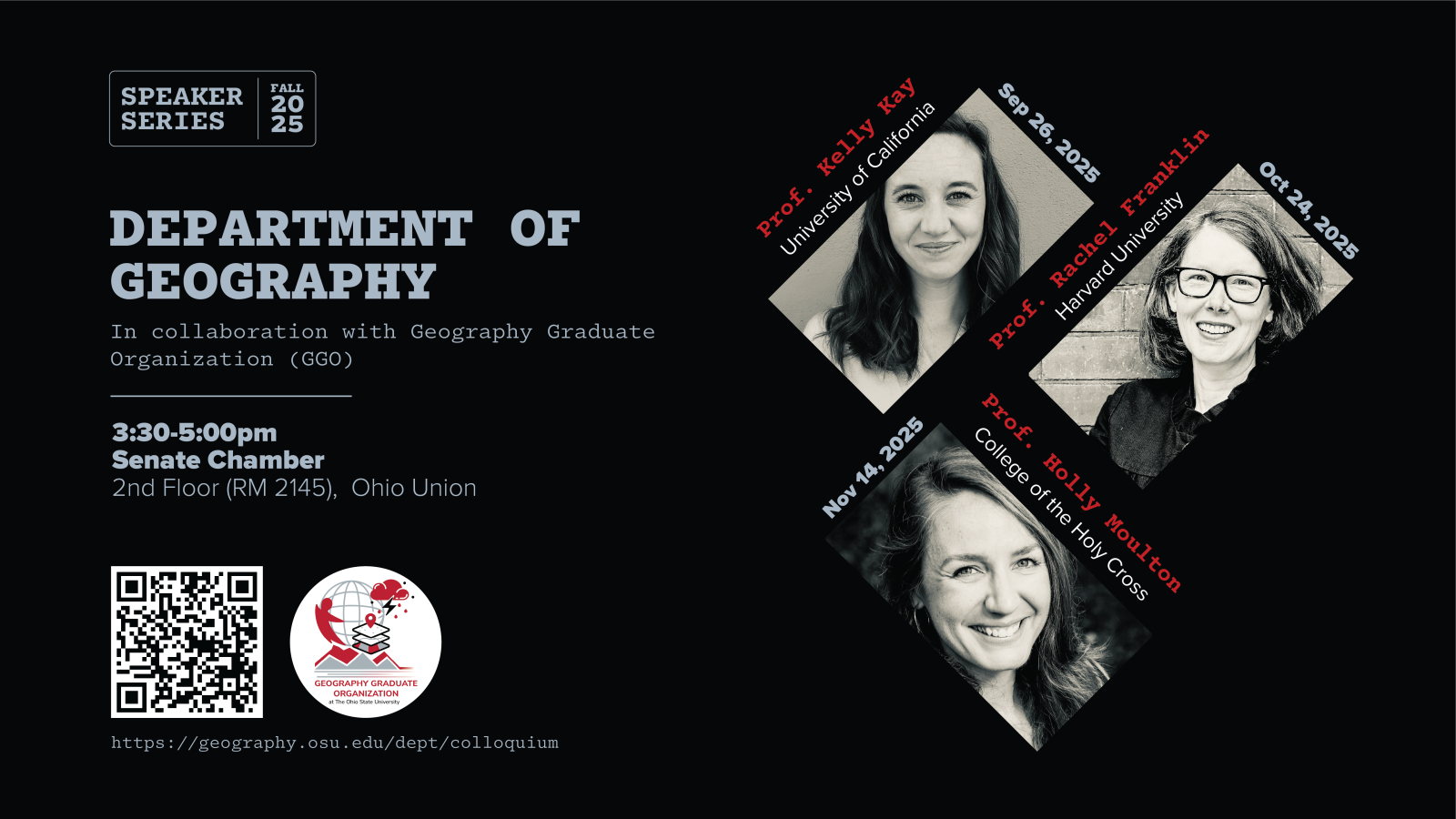 Geog Speaker Series AU25 lineup