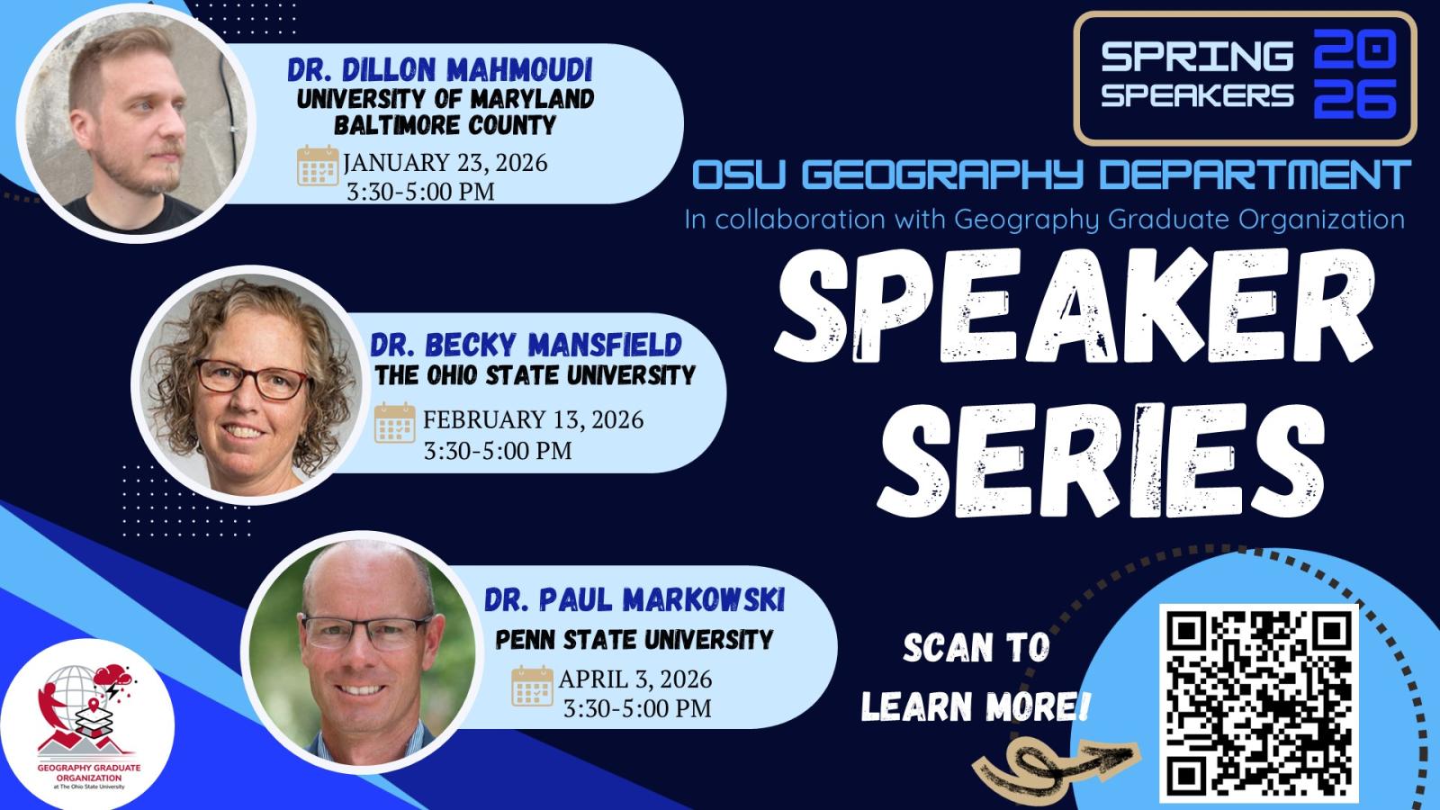 Speaker Series 2026 Spring lineup