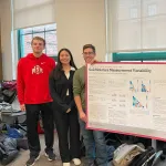 Anthony Peters, Jessica Zhang, Jordan Scheufler, Gavin White, Tyler Nutting with their poster