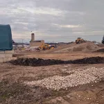 Supply site for Intel construction