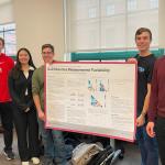 Anthony Peters, Jessica Zhang, Jordan Scheufler, Gavin White, Tyler Nutting with their poster