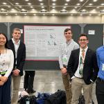 Jessica Zhang, Anthony Peters, Gavin White, Jordan Scheufler and Tyler Nutting with their poster at AMS