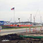 Main entrance to Intel construction site