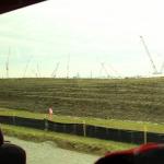 Cranes at Intel construction site