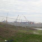 Cranes at Intel construction site